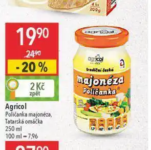 Globus Agricol poličanka majonéza nabídka