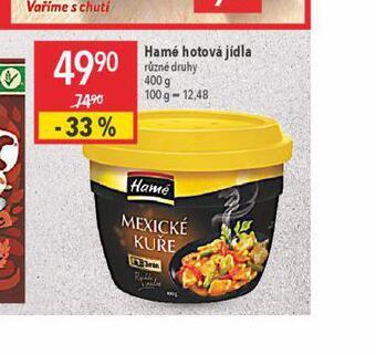 Globus Hamé hotová jídla nabídka