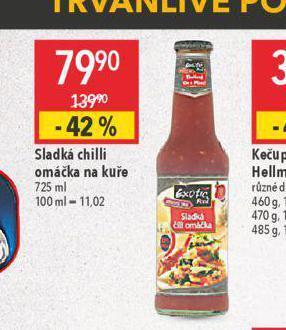 Globus Sladká chilli omáčka na kuře nabídka