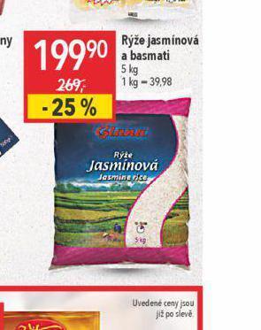 Globus Rýže jasmínová a basmati nabídka