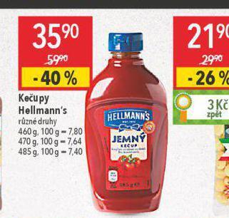 Globus Hellmann´s kečup nabídka