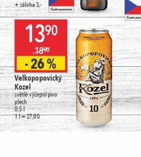 Globus Pivo velkopopovický kozel 10 nabídka