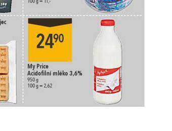 Globus My price acidofilní mléko 3,6% nabídka