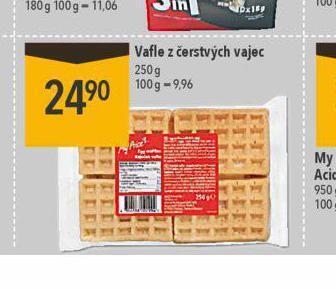 Globus Vafle z čerstvých vajec nabídka