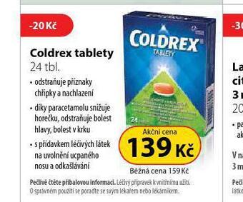 Dr. Max Coldrex tablety nabídka