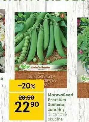 Tesco Moravoseed premium semena zeleniny nabídka