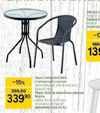 Tesco Zahradní židle nabídka
