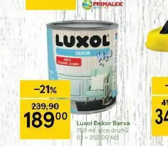Tesco Luxol dekor barva nabídka