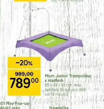 Tesco Trampolína s madlem nabídka