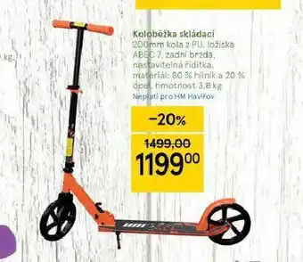 Tesco Koloběžka skládací nabídka