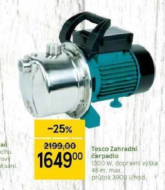 Tesco Zahradní čerpadlo nabídka