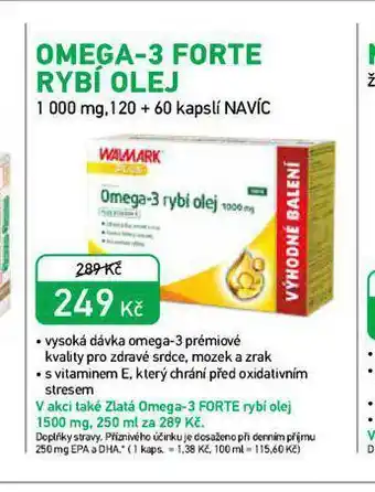 Alphega Lékárna Omega 3 forte rybí olej nabídka