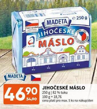 Terno Jihočeské máslo nabídka