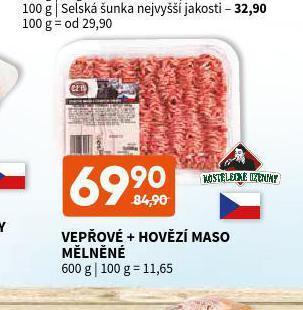 Terno Vepřové + hovězí maso mělněné nabídka