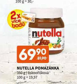Terno Nutella pomazánka nabídka