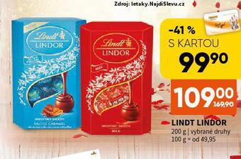 Terno Lindt lindor nabídka
