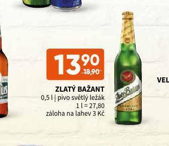 Terno Pivo zlatý bažant nabídka