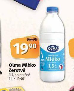 Coop Olma mléko čerstvé nabídka