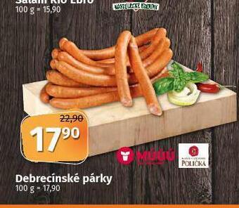 Coop Debrecínské párky nabídka