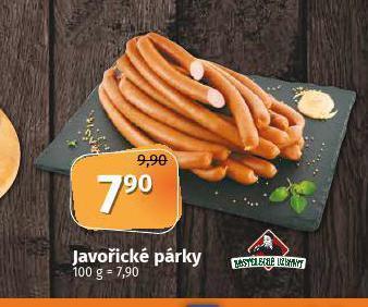Coop Javořické párky nabídka
