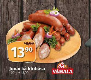 Coop Junácká klobása nabídka
