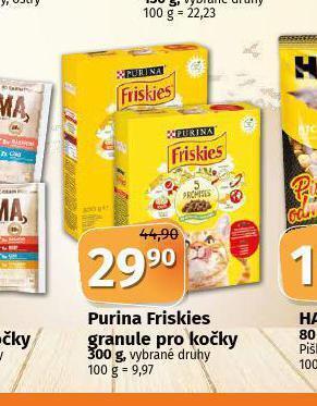 Coop Purina friskies granule pro kočky nabídka