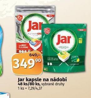 Coop Jar kapsle na nádobí nabídka
