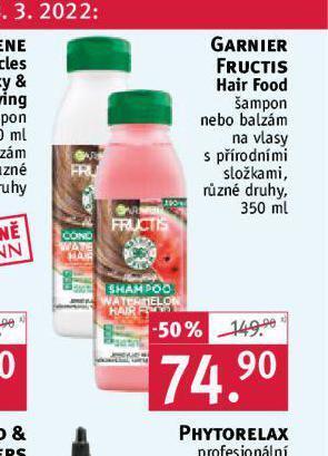 Rossmann Garnier fructis hair food šampon, balzám nabídka