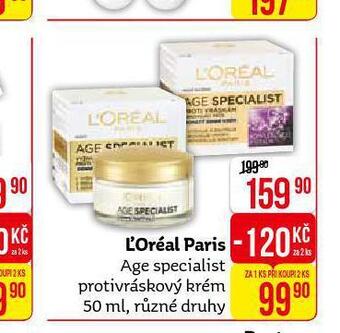 Teta Loreal paris age specialist krém nabídka
