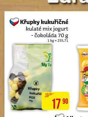 Teta Křupky kukuřičné nabídka