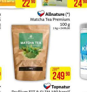 Teta Allnature matcha tea premium nabídka