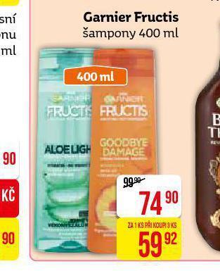 Teta Garnier fructis šampon nabídka