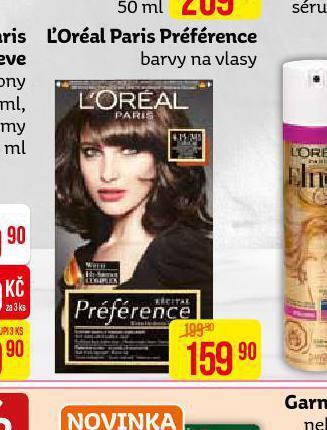 Teta Loreal paris préférence barva na vlasy nabídka