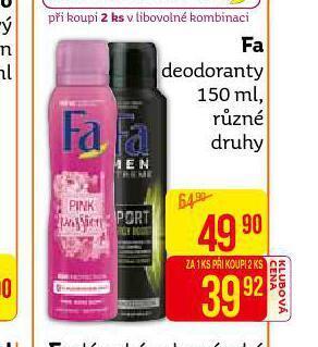 Teta Fa deodorant nabídka