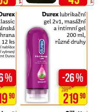 Teta Durex lubrikační gel nabídka