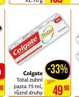 Teta Colgate total zubní pasta nabídka