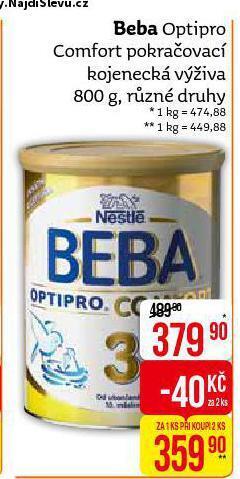 Teta Beba optipro comfort pokračovací kojenecká výživa nabídka