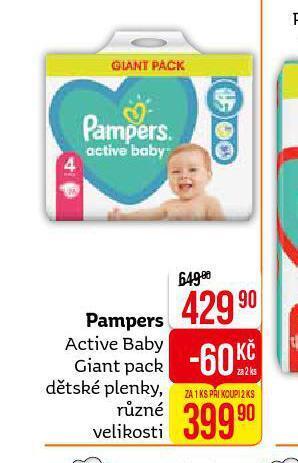Teta Pampers dětské plenky nabídka