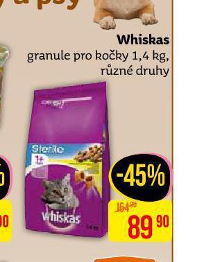 Teta Whiskas granule pro kočky nabídka