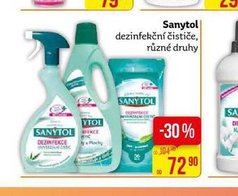 Teta Sanytol dezinfekční čističe nabídka