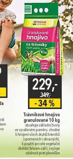 Globus Trávníkové hnojivo granulované nabídka