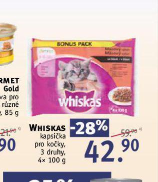 Rossmann Whiskas kapsičky pro kočky nabídka