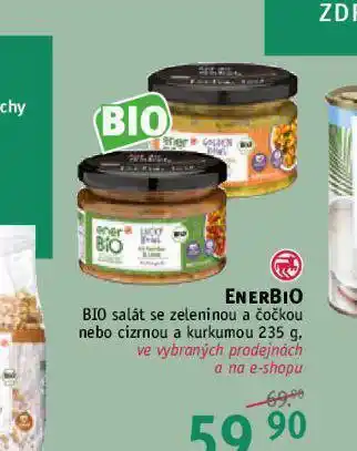 Rossmann Enerbio bio salát se zeleninou a čočkou, cizrnou a kurkumou nabídka