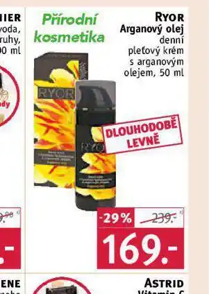 Rossmann Ryor arganový olej krém nabídka