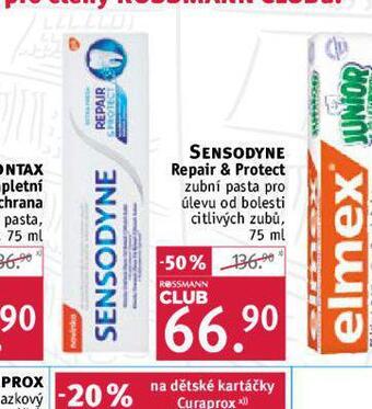 Rossmann Sensodyne repair & protect zubní pasta nabídka