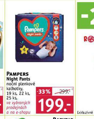 Rossmann Pampers dětské plenky nabídka