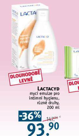 Rossmann Lactacyd intimní mycí emulze nabídka