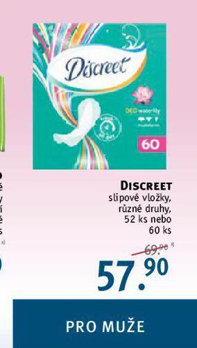 Rossmann Discreet slipové vložky nabídka
