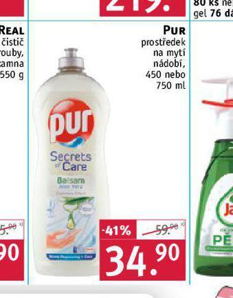 Rossmann Pur prostředek na mytí nádobí nabídka
