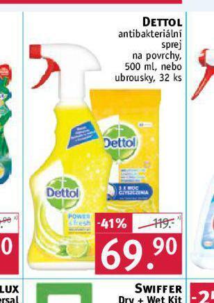 Rossmann Dettol antibakteriální sprej nabídka